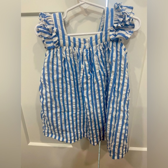 Dillards girls top. Blue and white striped, size 2. - Picture 1 of 2